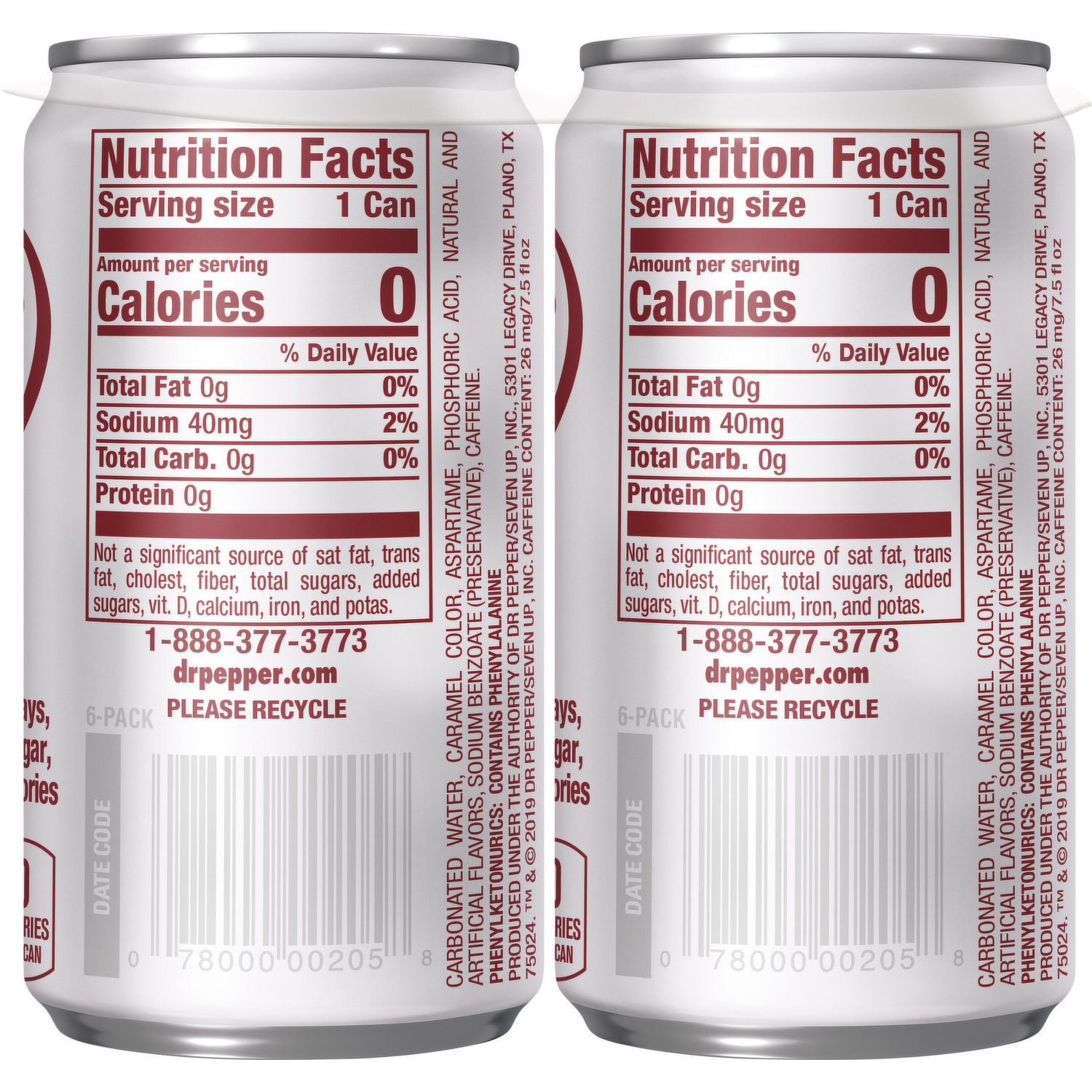 Varieties of Diet Dr Pepper